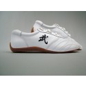 Kung Fu Schuhe aus echtem Leder, weiß
